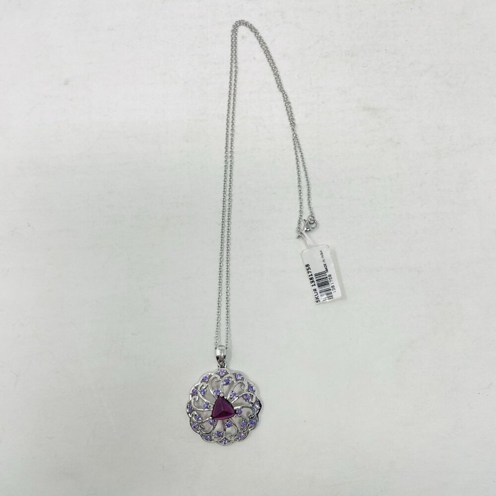Shop LC Karis Collection Orissa Rhodolite Garnet/Purple Sapphire Pendant 5254